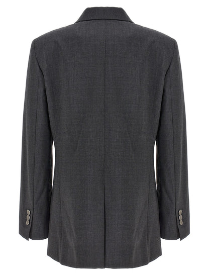 Theory Gray Wool Blazer