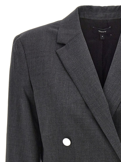 Theory Gray Wool Blazer