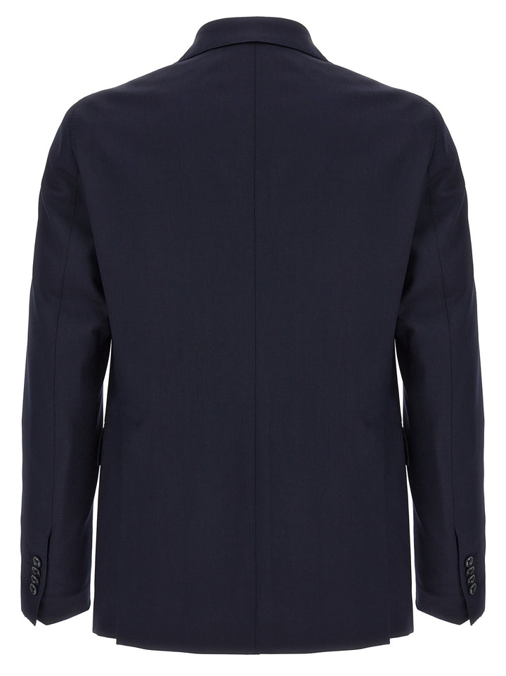 Tagliatore Blue Virgin Wool Two-Piece Suit