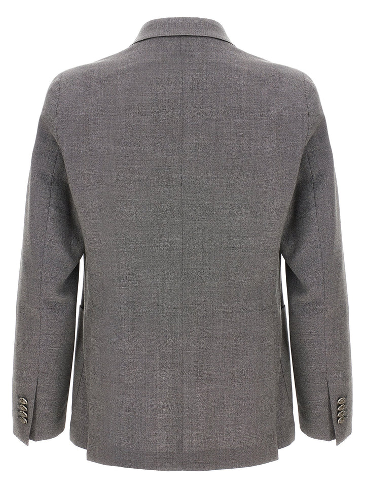 Tagliatore Gray Virgin Wool Blazer