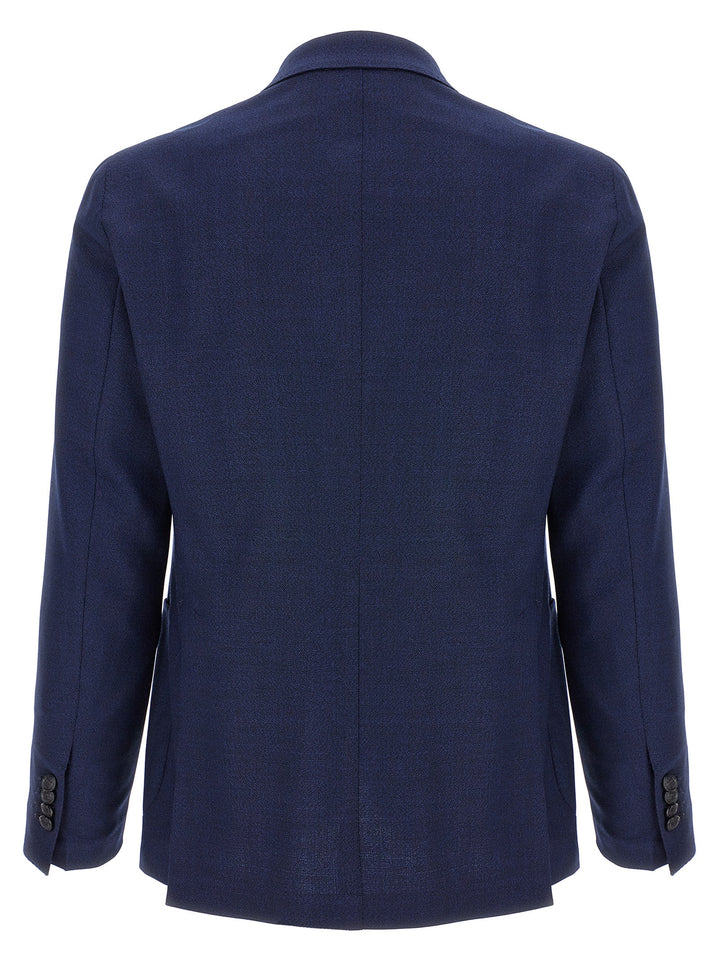 Tagliatore Blue Virgin Wool Blazer