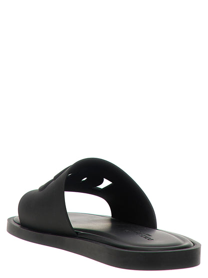 Dolce & Gabbana Black Polyethylene Slides