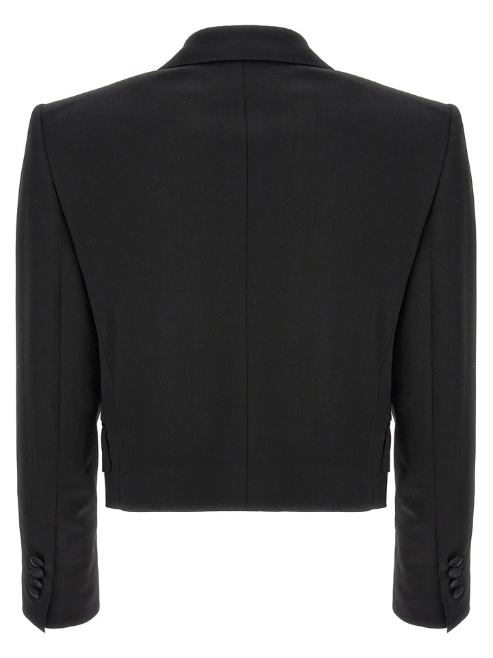 Dolce & Gabbana Black Virgin Wool Blazer