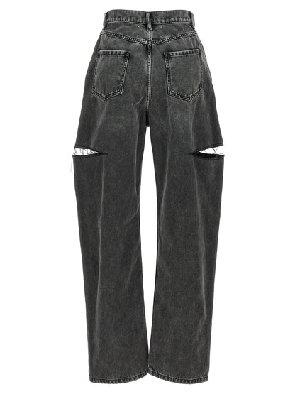 Maison Margiela Black Cotton Straight-Leg Jeans