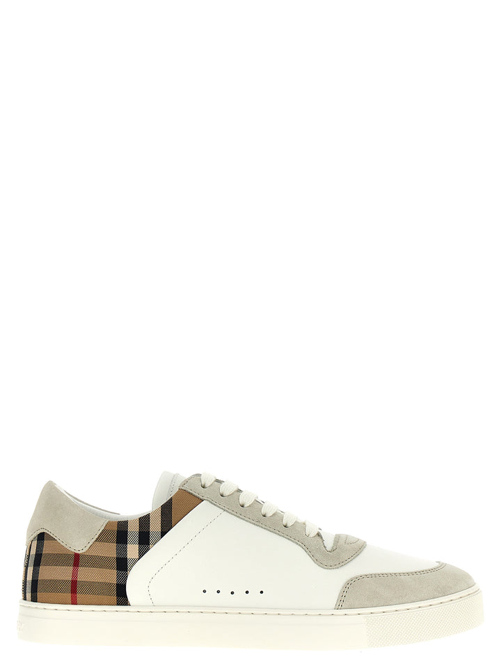 Burberry Multicolor Leather Low Top Sneakers