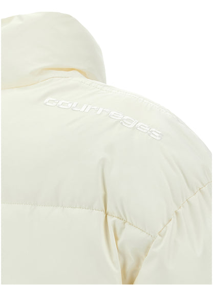 Courrèges White Polyester Full-Length Jacket