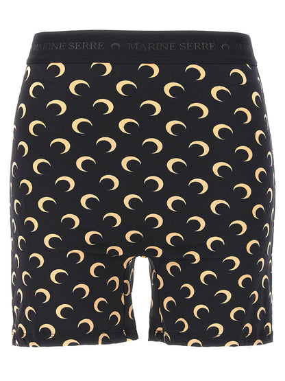 Marine Serre Black Polyamide Leggings