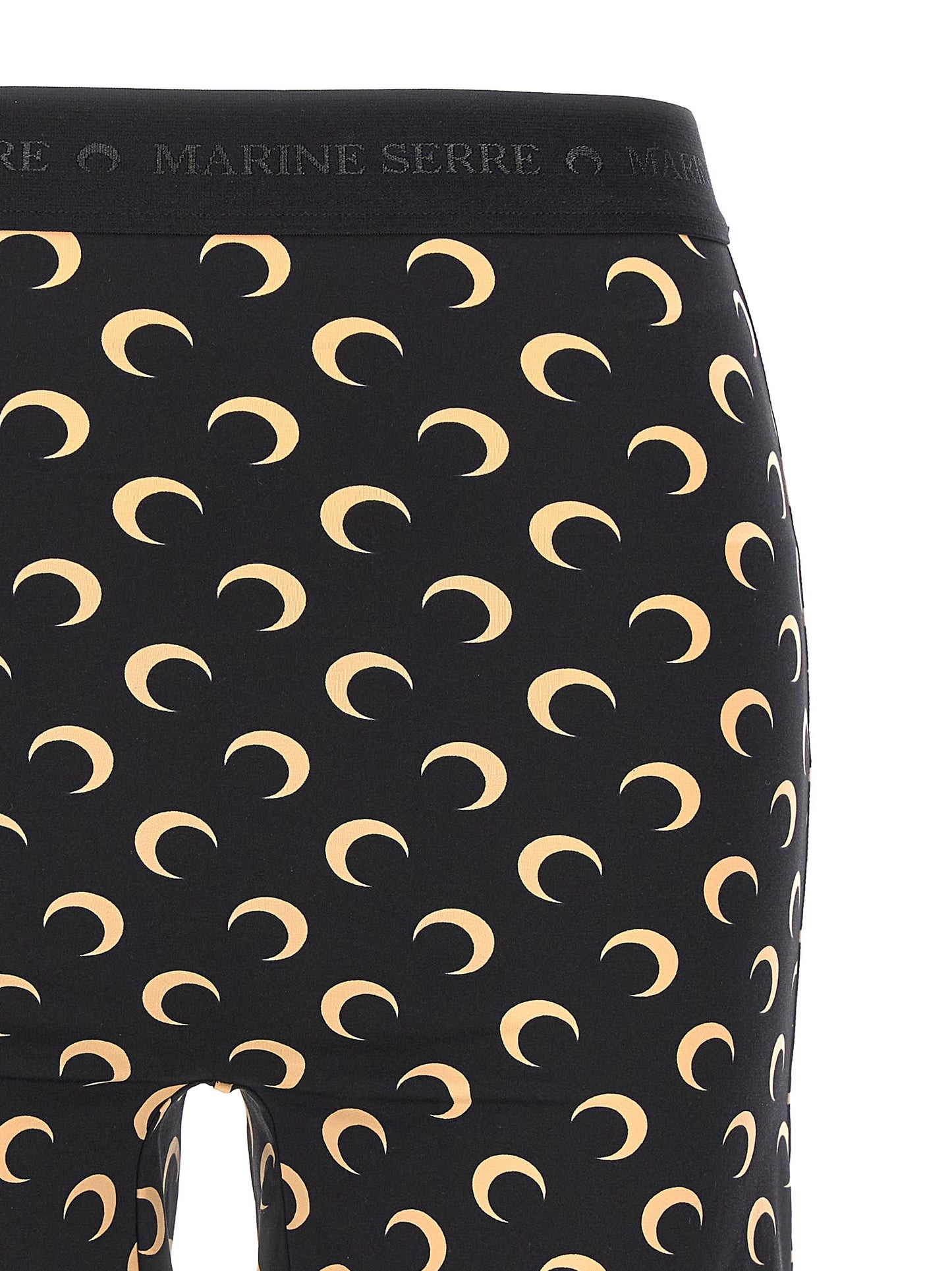 Marine Serre Black Polyamide Leggings