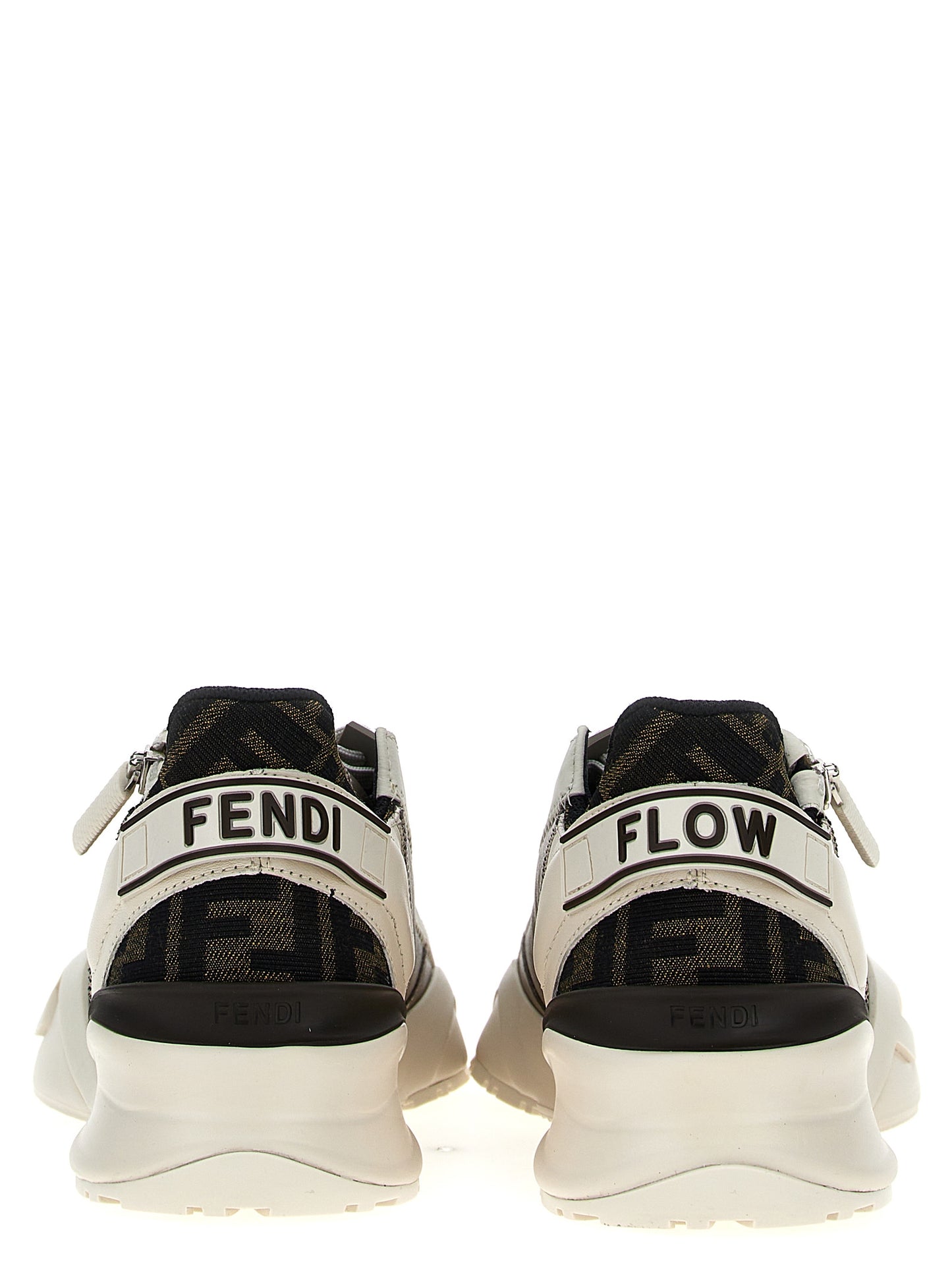 Fendi Multicolor Calf Leather Bos Taurus Athletic Sneakers