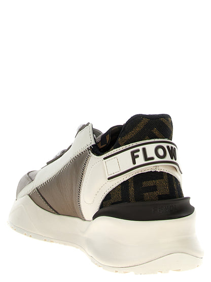 Fendi Multicolor Calf Leather Bos Taurus Athletic Sneakers
