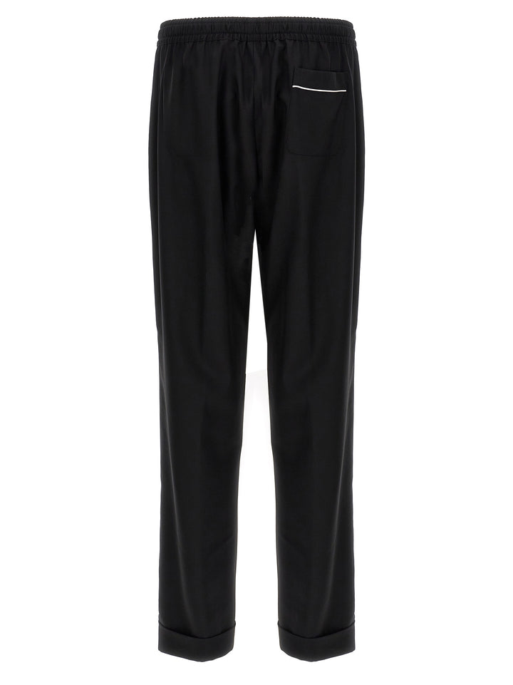 Dolce & Gabbana Black Virgin Wool Casual Pants