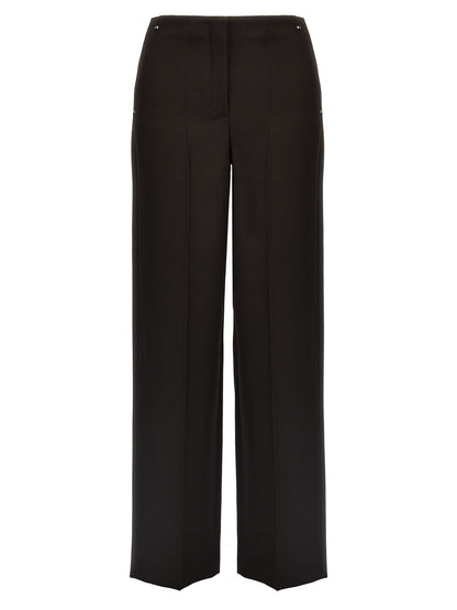 Fendi Purple Virgin Wool Dress Pants
