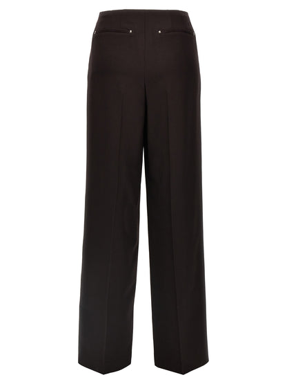 Fendi Purple Virgin Wool Dress Pants