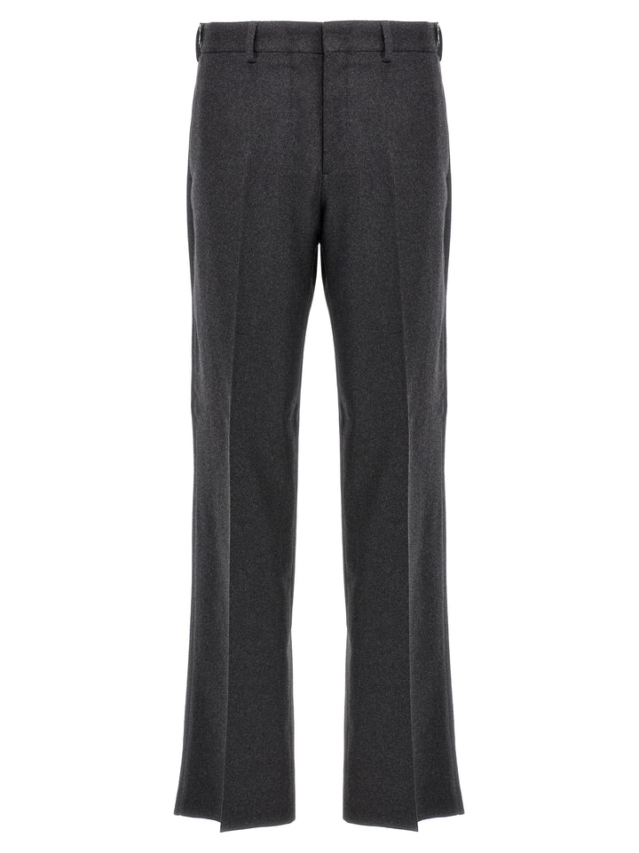 Fendi Gray Cashmere Casual Pants