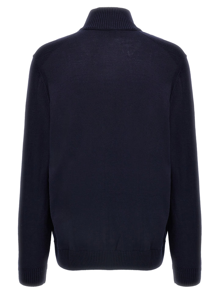 Hugo Boss Blue Wool Cardigan