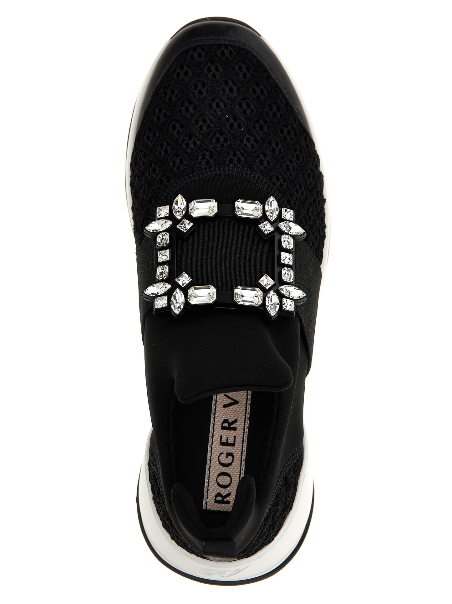 Roger Vivier Black Polyester Athletic Sneakers