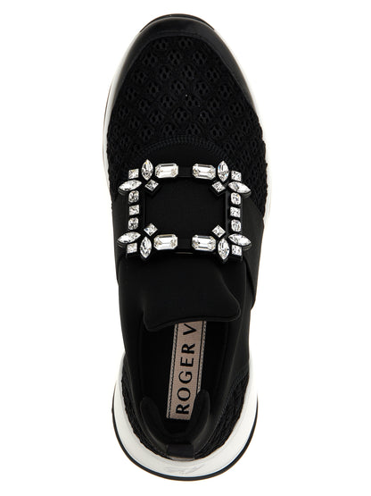 Roger Vivier Black Polyester Athletic Sneakers