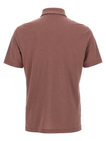 ZANONE Brown Cotton Polo Shirt