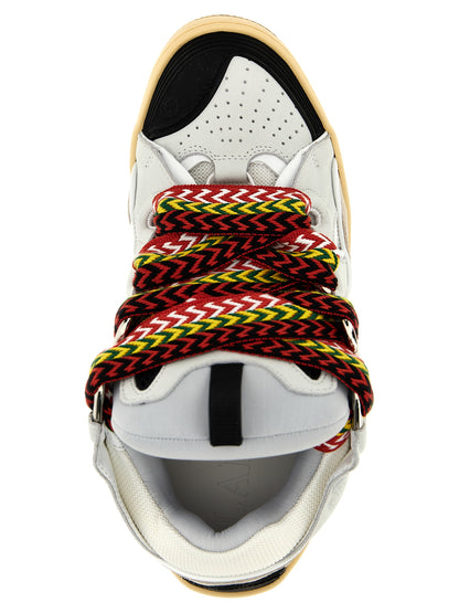 Lanvin Gray Calfskin Chunky Sneakers
