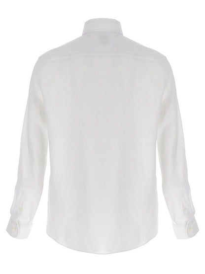 Brunello Cucinelli White Linen Blouse