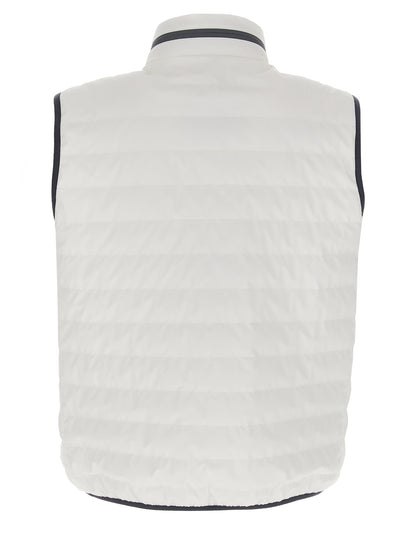 Brunello Cucinelli White Polyamide Sleeveless Jacket