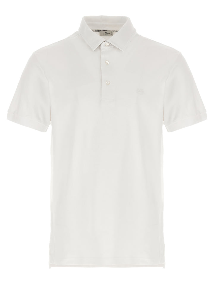 Etro White Cotton Polo Shirt