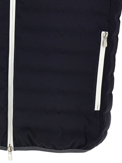 Brunello Cucinelli Blue Polyamide Coat