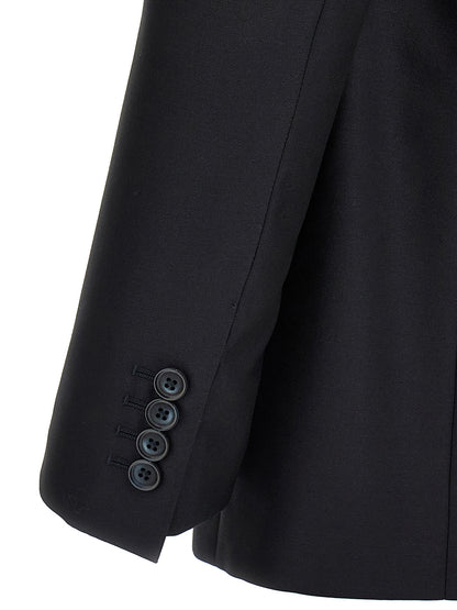 Dolce & Gabbana Blue Virgin Wool Two-Piece Suit