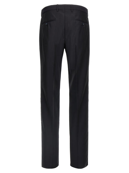 Dolce & Gabbana Blue Virgin Wool Two-Piece Suit