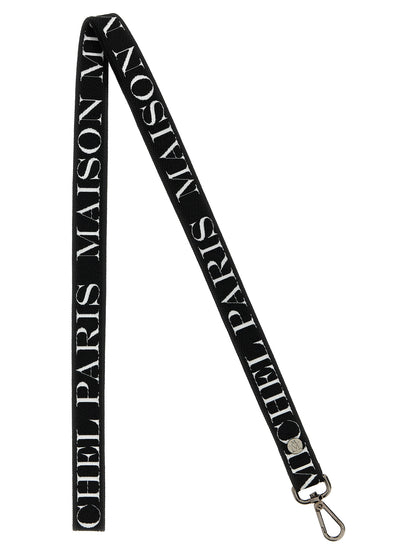 Maison Michel Bicolor Cotton Keychain