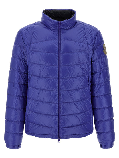 Moncler Blue Polyamide Full-Length Jacket