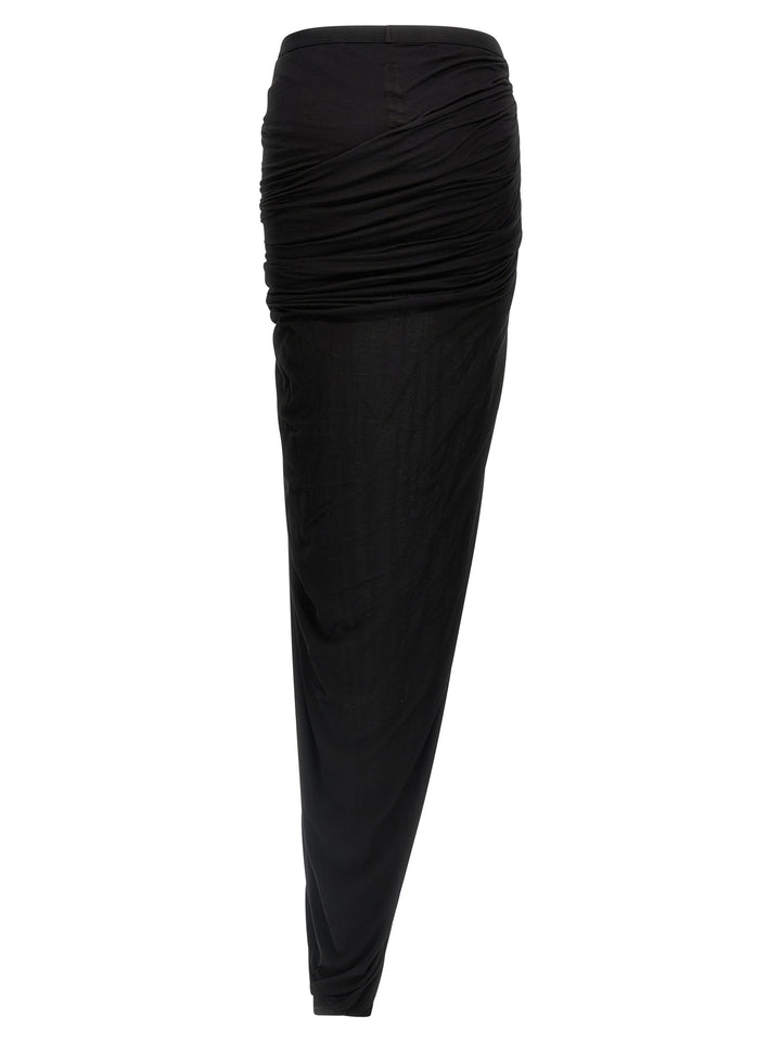 DRKSHDW Black Cotton Mini Skirt