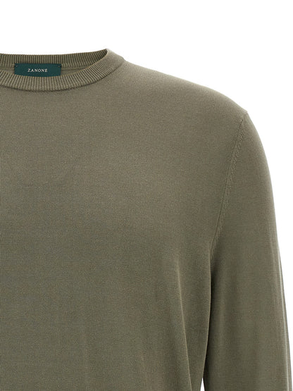 ZANONE Bicolor Cotton Cardigan