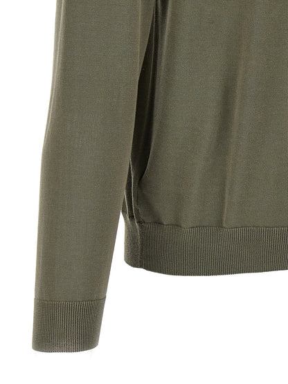 ZANONE Bicolor Cotton Cardigan