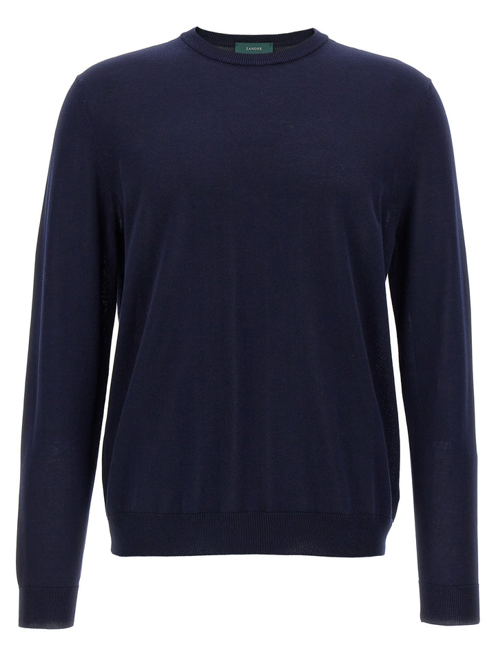 ZANONE Blue Cotton Cardigan