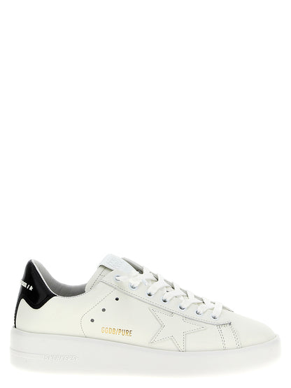 Golden Goose Black Cowhide Low Top Sneakers