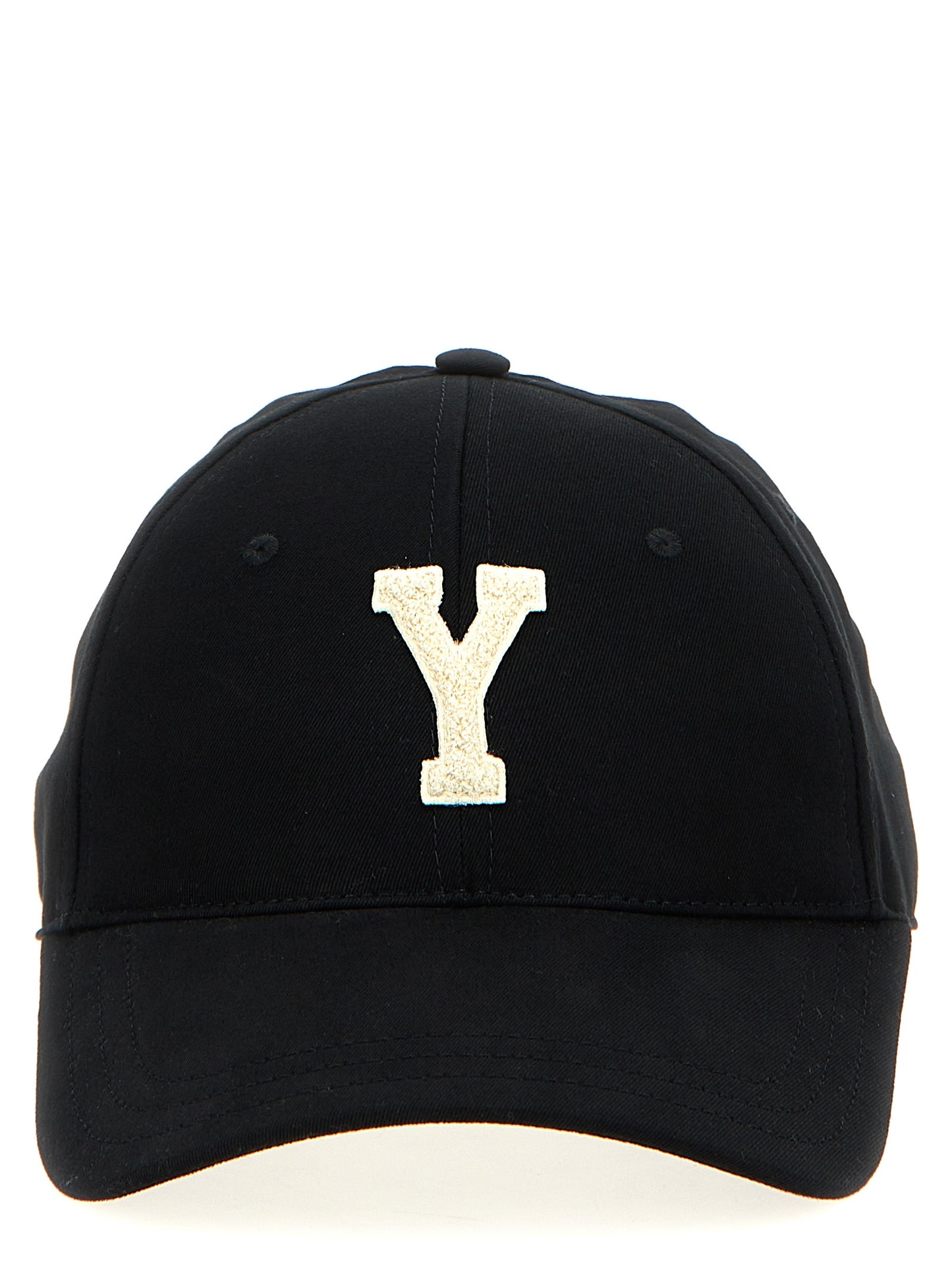 Saint Laurent Black Cotton Cap (Baseball Hat)