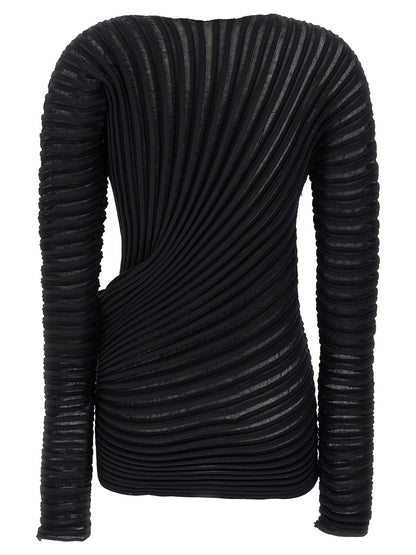 Issey Miyake Black Polyester Shirt