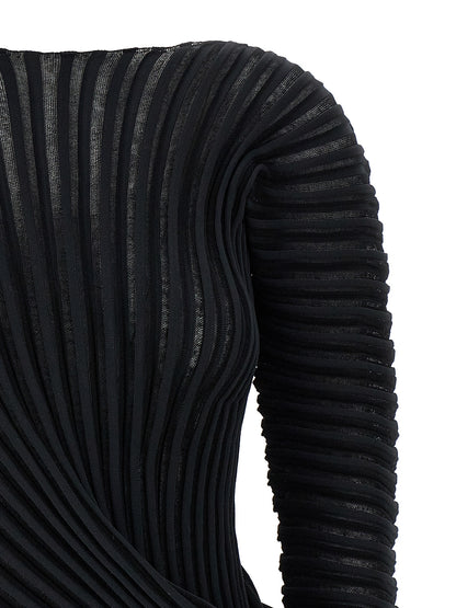 Issey Miyake Black Polyester Shirt