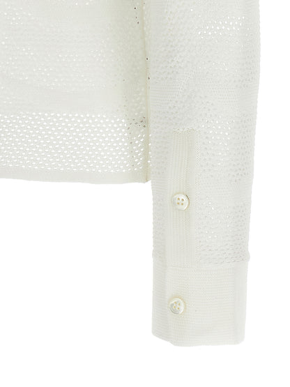 Tom Ford White Cotton Cardigan