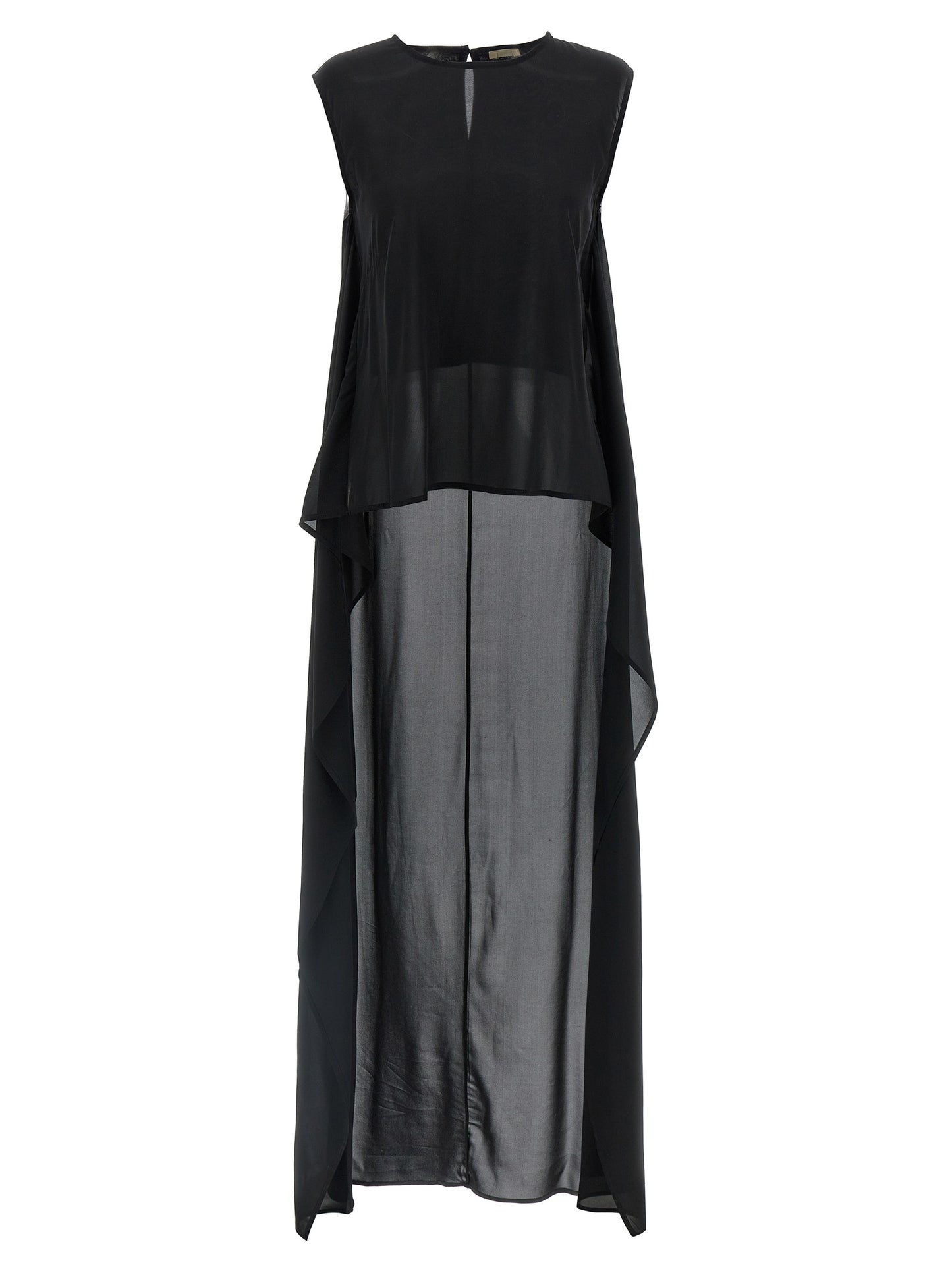 DI.LA3 PARI' Black Silk Tank Tops
