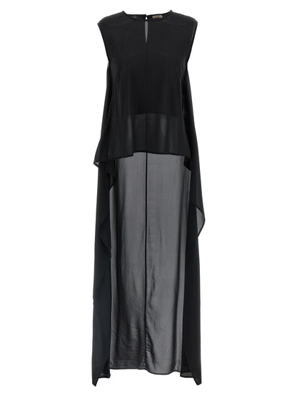 DI.LA3 PARI' Black Silk Tank Tops