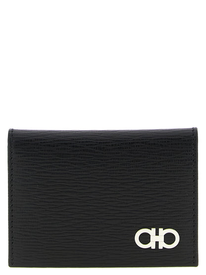 Ferragamo Black Calfskin Cardholder