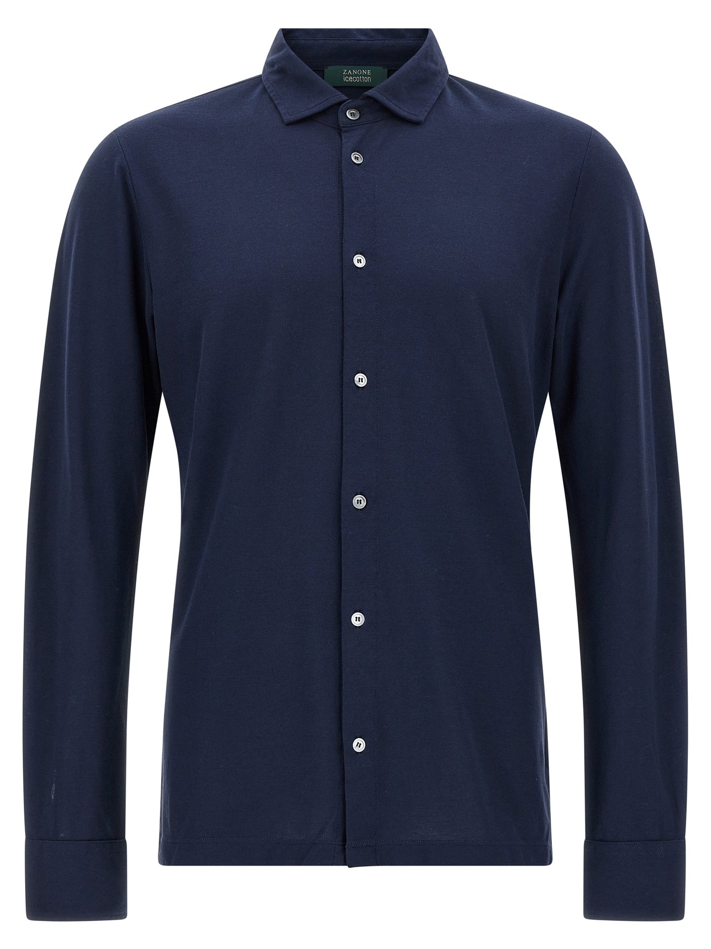 ZANONE Blue Cotton Blouse