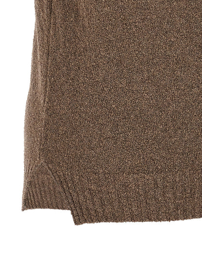 MA'RY'YA Brown Cotton Polo Shirt