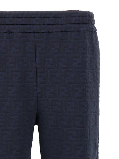 Fendi Blue Polyester Joggers (Workout Pants)