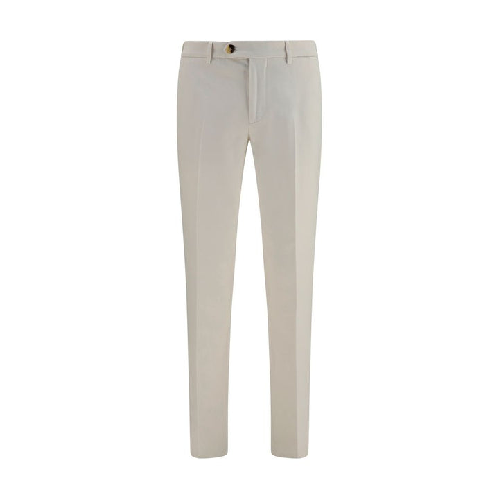 Brunello Cucinelli White Cotton Casual Pants
