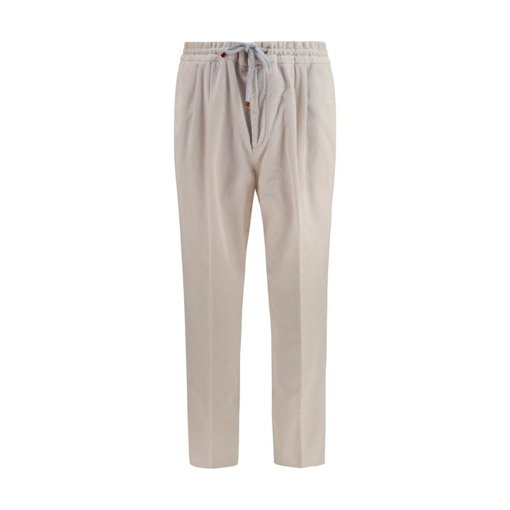 Brunello Cucinelli Beige Cotton Casual Pants