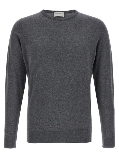 JOHN SMEDLEY Gray Cotton Cardigan
