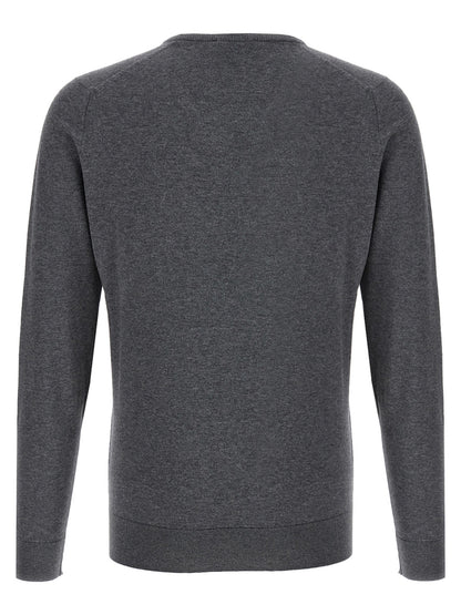 JOHN SMEDLEY Gray Cotton Cardigan